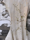 Mutedance 25 Spring/Summer Flower-dyed Short-sleeved Tunic Top MD-MD25SS10-hoary MD25SS09